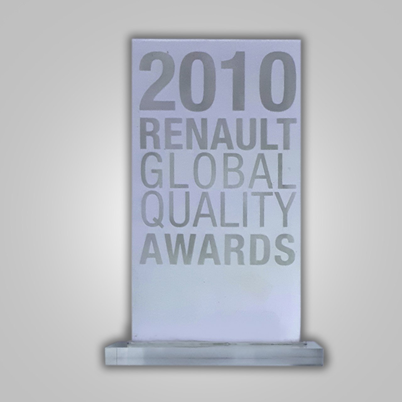 2010 RENAULT GLOBAL QUALITY AWARDS